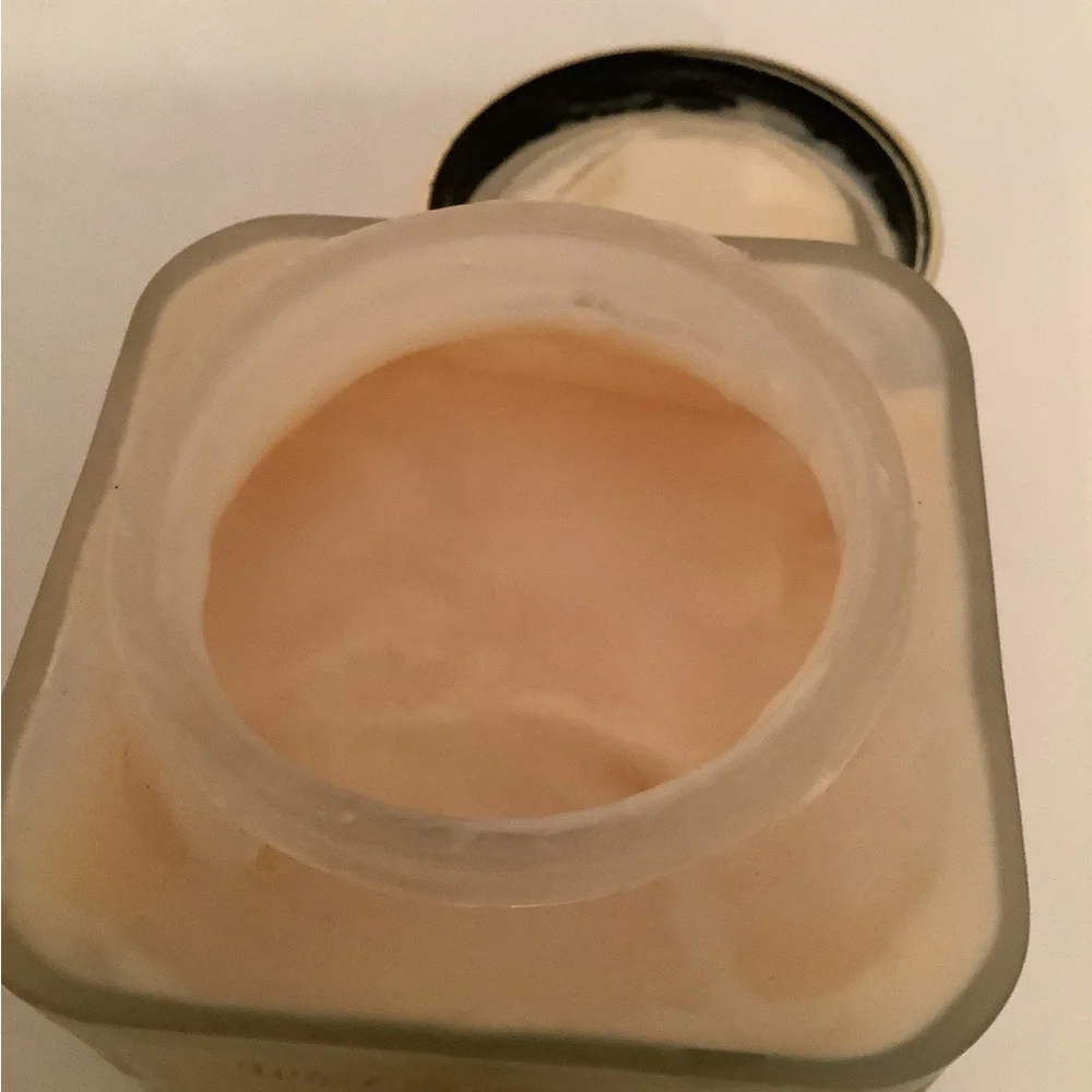 Vintage original white shoulders glass jar body cream 6.5 oz